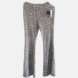 Wide leg high rise pants